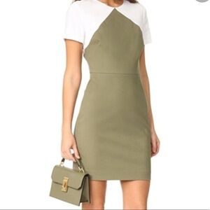 NWT - Green & Off White Work Dress​